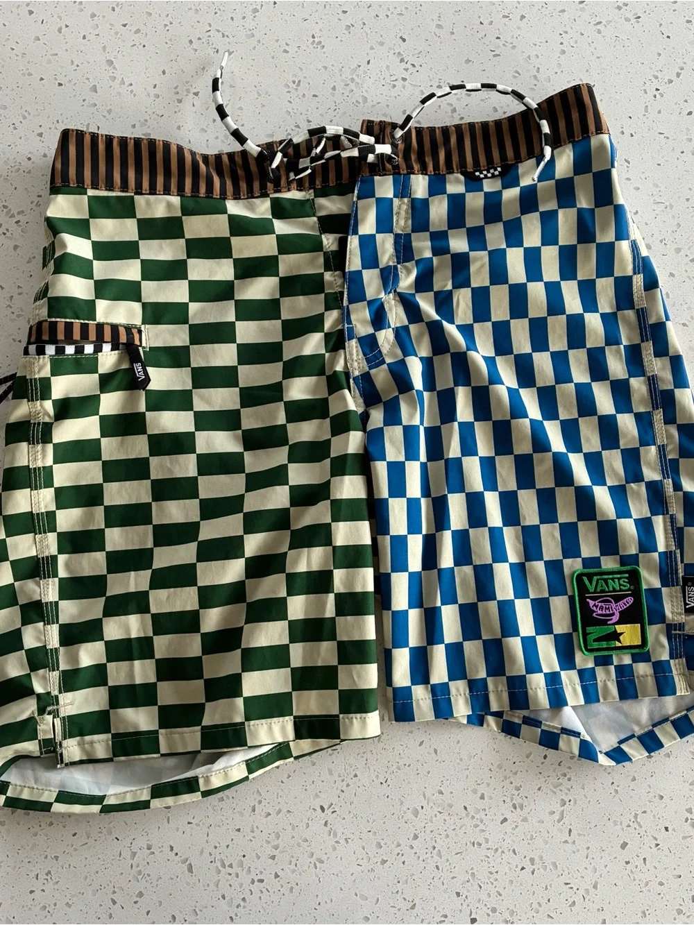 000 - VANS x MAMI WATA CHECKER SURF SKATE SWIM TRUNKS